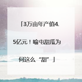 3万亩年产值4.5亿元！喻屯甜瓜为何这么“甜”