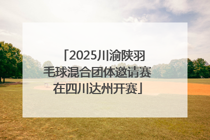 2025川渝陕羽毛球混合团体邀请赛在四川达州开赛
