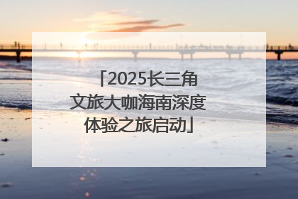 2025长三角文旅大咖海南深度体验之旅启动