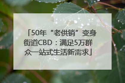 50年“老供销”变身街道CBD：满足5万群众一站式生活新需求