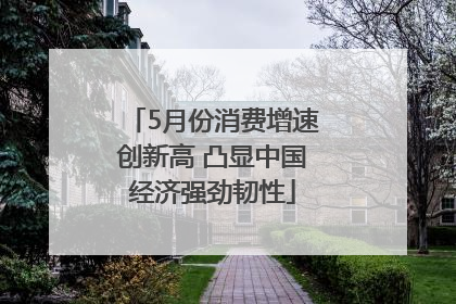 5月份消费增速创新高 凸显中国经济强劲韧性