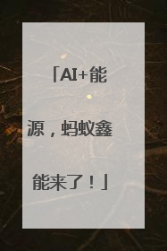 AI+能源，蚂蚁鑫能来了！