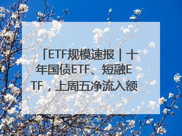 ETF规模速报｜十年国债ETF、短融ETF，上周五净流入额均超20亿元
